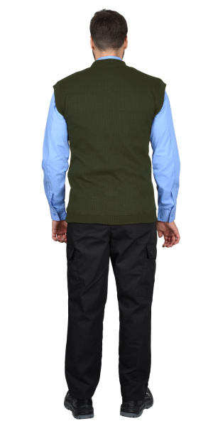 Жилет трикотажный мужской олива