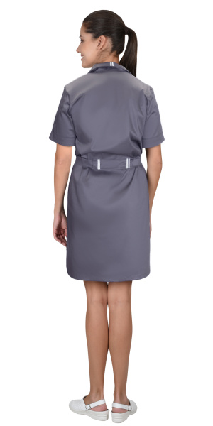 Халат "ВИКТОРИЯ" женский темно-серый