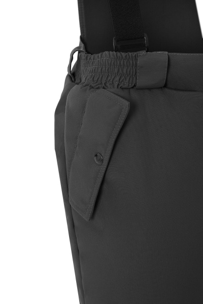 Брюки Домбай утепленные графит/черные, тк.Рейнман Хеви