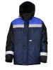 Куртка утеплённая "Глобус", тк. оксфорд, цв. СИН/чёрн/василёк