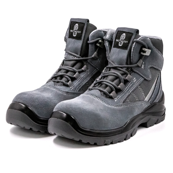 Кроссовки рабочие, замша, КП, КС, ПУ/ПУ, серый (арт. 5241ККС)