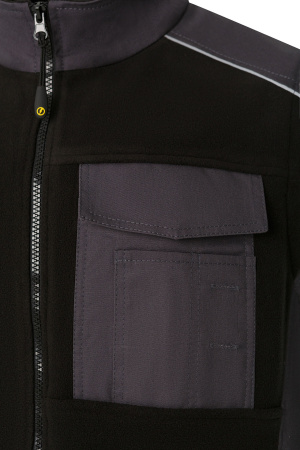 Толстовка Статус (STATUS) комбинированная графит/черная