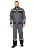 Костюм "Система", куртка+п/к, цв. т.серый/черн/лимон