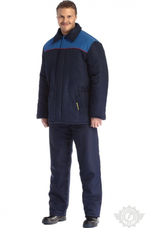 Костюм зимний "Дон", куртка, брюки, т.синий/василек