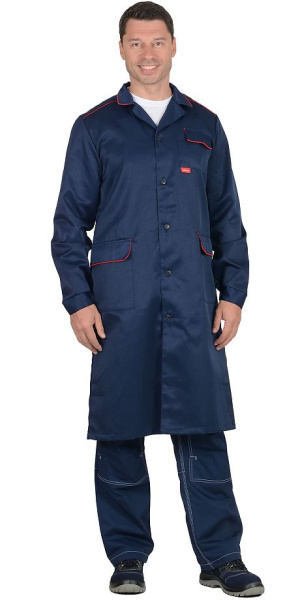 Халат мужской "ТЕХНИК", т. синий
