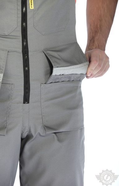 Полукомбинезон "Профессионал-2" темно-серый со светло-серым