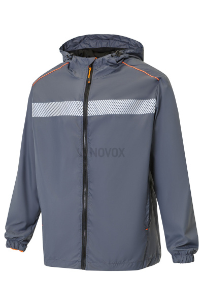 Ветровка КОТПРОФИ на сетке серая