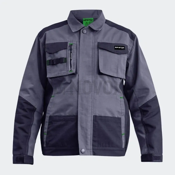 Куртка PROTONE RIPSTOP, серый/т.серый/лайм