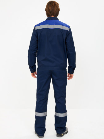 Костюм "Лигор-1" Премиум СОП (тк.Смесовая,240) брюки, т.синий/васильковый