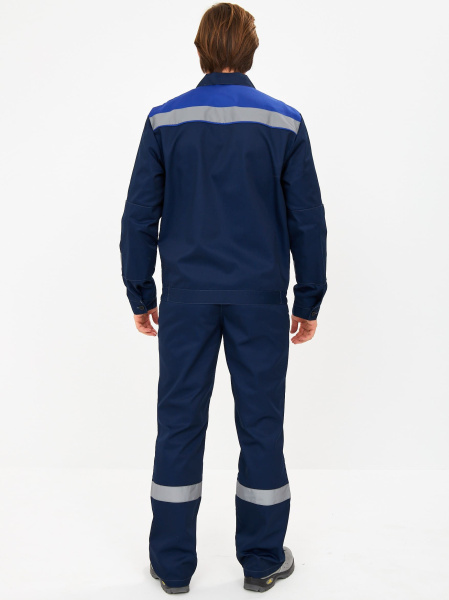 Костюм "Лигор-1" Премиум СОП (тк.Смесовая,240) брюки, т.синий/васильковый