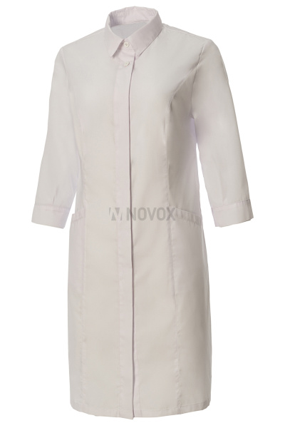 Халат LINDRED CAMILLA (ЛИНДРЕД КАМИЛЛА) рукав 3/4, пуговицы, женский белый