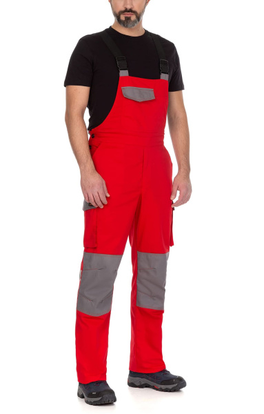 Костюм "STATUS" NEW 2 (Статус), куртка, п/к, красный с т.серым