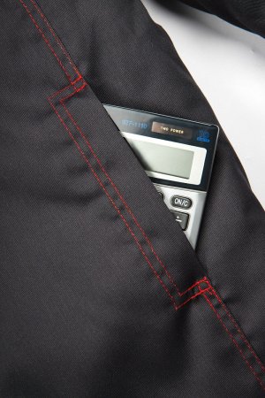 Куртка зимняя Фаворит (тк.Смесовая,240), т.серый/св.серый/красный