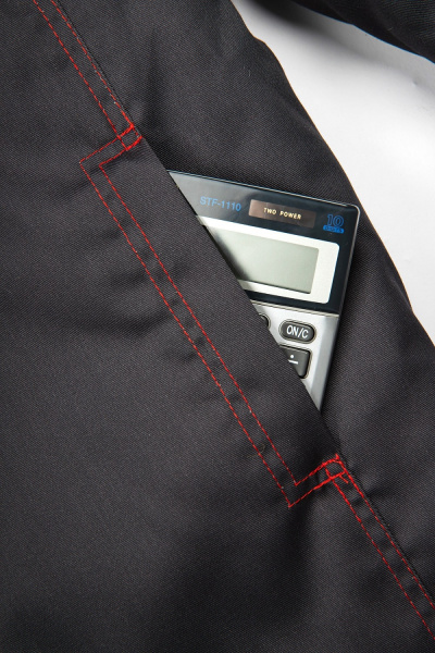 Куртка зимняя Фаворит (тк.Смесовая,240), т.серый/св.серый/красный