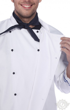 Куртка поварская (китель) "Люкс-Лайт" синяя полоска