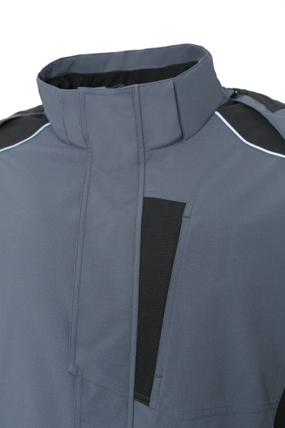 Куртка ВОРКМАКС (WORKMAX) РИПСТОП утепленная т.серая/черная