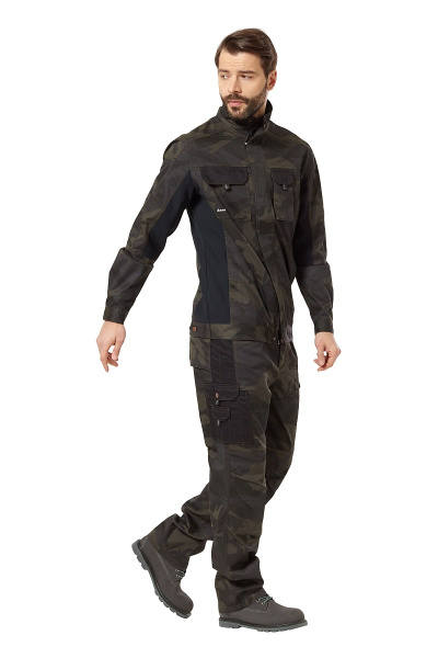 Куртка мужская летняя "Axel" камуфляжная цвет хаки/черный