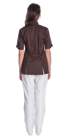 Блуза "Элит" медицинская женская, коричневый