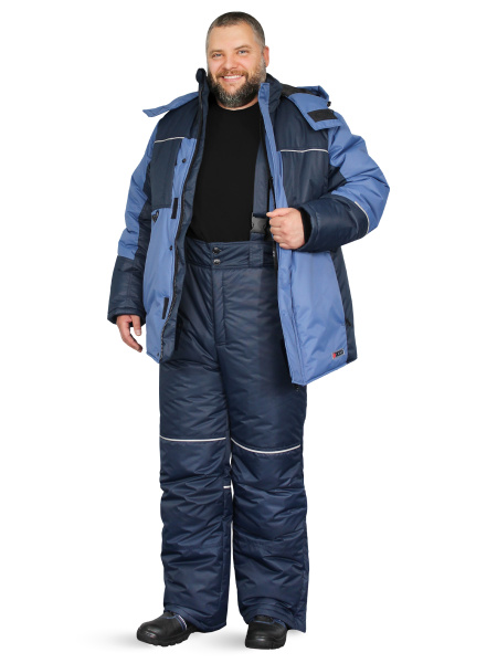 Костюм утепленный "ДРИМ" куртка+брюки, цв. т.син/син