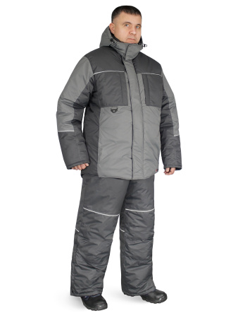 Костюм утепленный "ДРИМ" куртка+брюки, цв. т.сер/сер