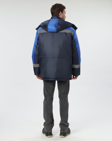 Куртка зимняя "Лигор" СОП (тк.OxLine,90), т.синий/васильковый