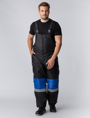 Костюм зимний "Мегрес-2" СОП (тк.OxLine,90) п/к, васильковый/черный