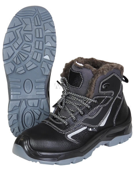 Ботинки SAVЁL-ДЖЕТ-ЗИМА кожа, шерстин, МП МС, ПУ-ТПУ