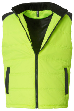 Жилет КОТПРОФИ утепленный лимон/черный