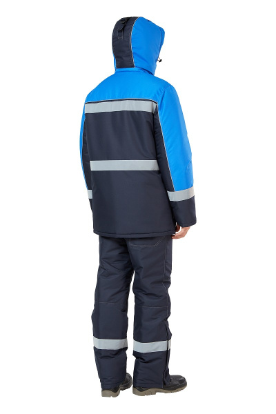 Куртка рабочая мужская зимняя "Сунтар" цвет темно-синий/василек