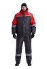 Костюм зимний "СТИМ" куртка/полукомб. цвет: т.серый/красный