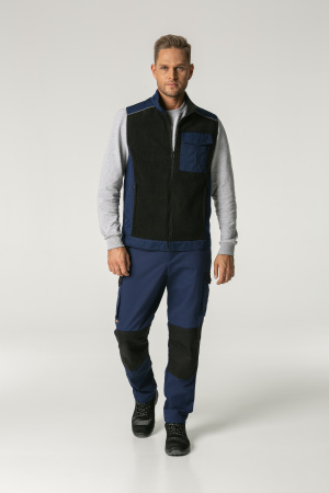 Жилет СТАТУС (STATUS) комбинированный черный/т.синий