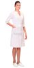 Халат "СТЕЛЛА" женский белый с трикотажной вставкой