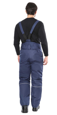 Костюм "КОМФОРТ" зимний, куртка, брюки, синий с чёрным