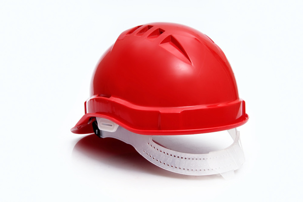 Каска строительная красная