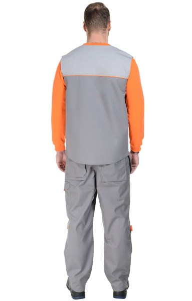 Жилет "Профессионал" темно-серый светло-серый