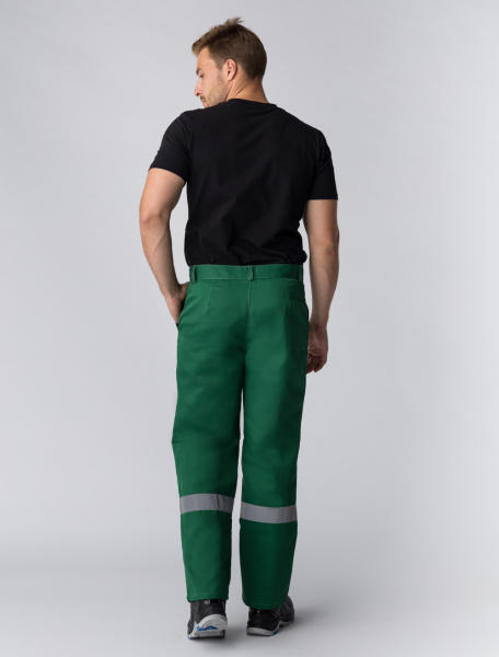 Костюм "Лигор-1" СОП У. (тк.Смесовая,210) брюки, зеленый/желтый