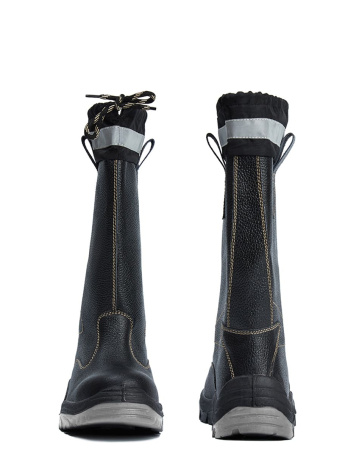 Сапоги кожаные ДОКА ПУ/ТПУ, манжета, металлический подносок