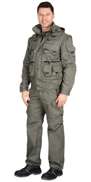 Костюм "Тигр" куртка, брюки (тк. Rodos 245) Оливковый