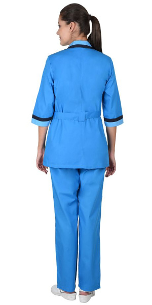 Костюм "ФЛОРА" женский тёмно-голубой (СТ)