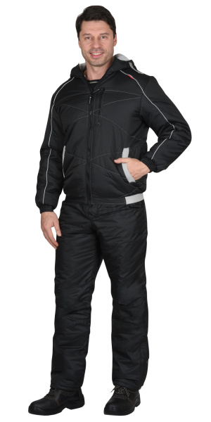 Костюм зимний "ИМИДЖ" куртка, брюки, черный