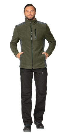 Куртка "Кеми" флисовая без капюшона хаки