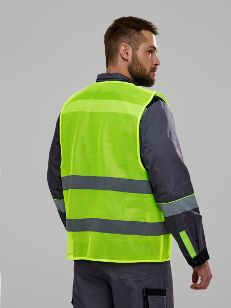 Жилет сигнальный ProfLine Base (тк.Полиэфир,60), желтый (СОП-2)