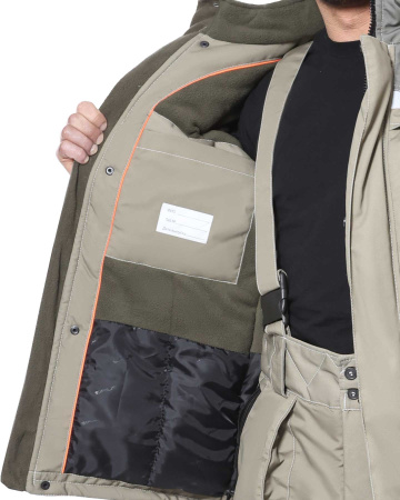 Костюм «ОЗОН» зимний, куртка/брюки, св.оливковый/т.оливковый