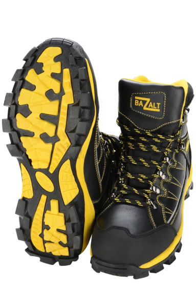 Ботинки BAZALTRON (БАЗАЛЬТРОН), ПУ/Нитрил, черные