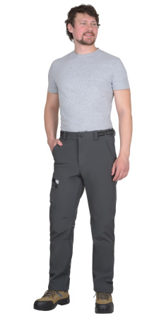 Брюки СПЕЙС софтшелл т.серые