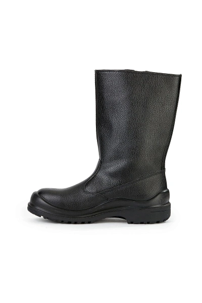 Сапоги рабочие зимние утепленные "Нитро МАКС" с КП КЩС натуральный мех цвет черный