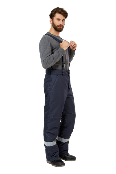 Брюки рабочие мужские зимние "Сунтар" цвет темно-синий