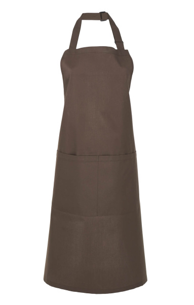 Фартук «BARISTA» с нагрудником, цвет chocolate (темно-коричневый)