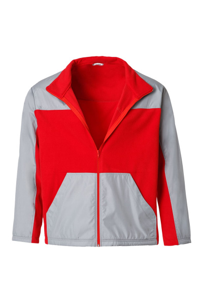 Толстовка СПЕЦ комбинированная красная/светло-серая