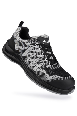 Полуботинки СТАТУС (STATUS) с КП и КС серые (GREY), ПУ/Резина